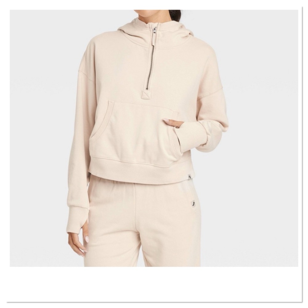 Women’s French Terry 1/2 Zip Pullover Sweatshirt JoyLab